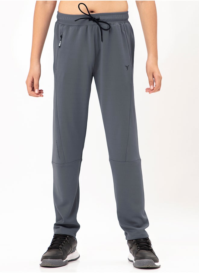 Technosport Solid Drawstring Waist Relaxed Fit Track Pants  - Image 4