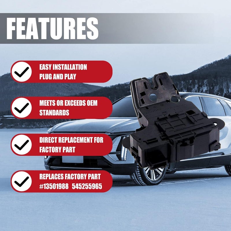 FEXON محرك قفل صندوق السيارة بديل لشيفروليه ماليبو كروز إمبالا سونيك كامارو بويك ريجال لاكروس ألور كاديلاك ATS CTS 13501988 940-108 - Image 2