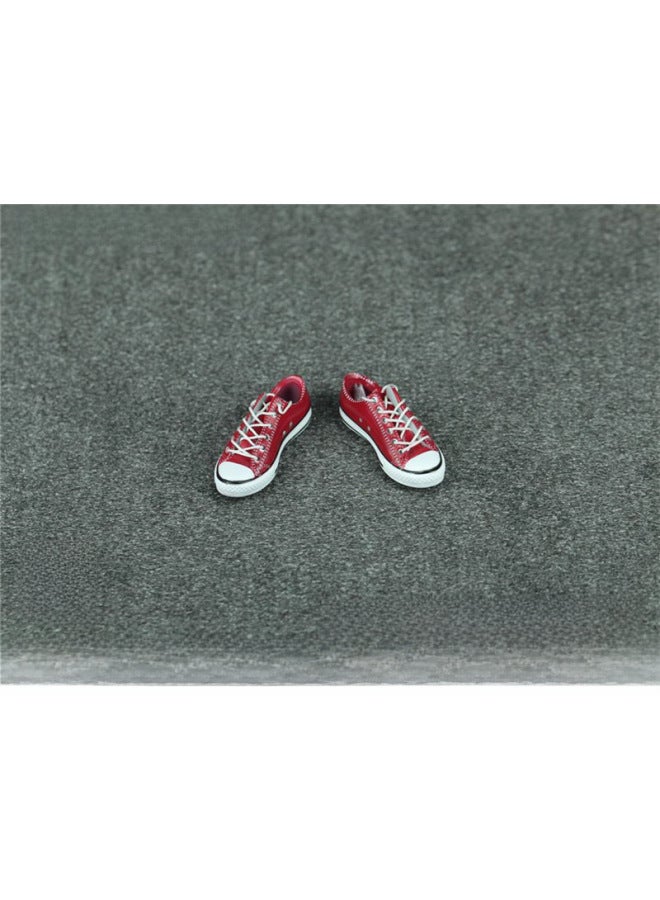 Women's Clothing Low-top Canvas Sports Shoes 6-inch Dolls Action Figures Handheld Shoes Zy1002-Color:Yellow - Image 5