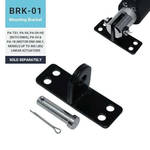Progressive Automations T-Shape BRK-01 Mounting Bracket for Linear Actuators, Made of Steel, Compatible with Linear Actuator Model PA-04, PA-04-HS, PA-03, PA-18, PA-TS1 - Image 2