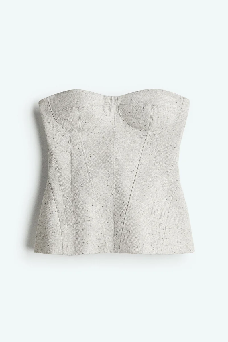 H&M Twill bustier top