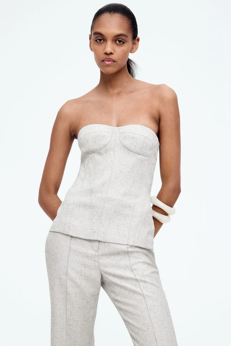 اتش اند ام بلوزة من التويل