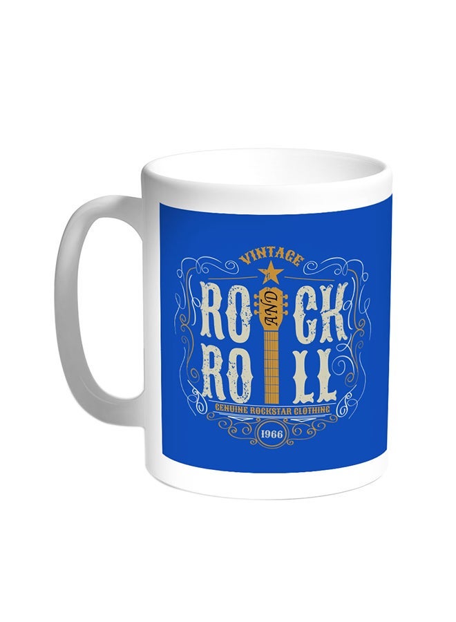 RYN Rock And Roll Printed Coffee Mug White 11ounce