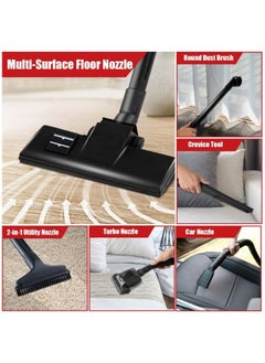 Vacmaster مكنسة كهربائية Vacmaster VF408 للتنظيف الجاف والرطب بسعة 4 جالون مع محرك ثنائي المراحل  - Image 4