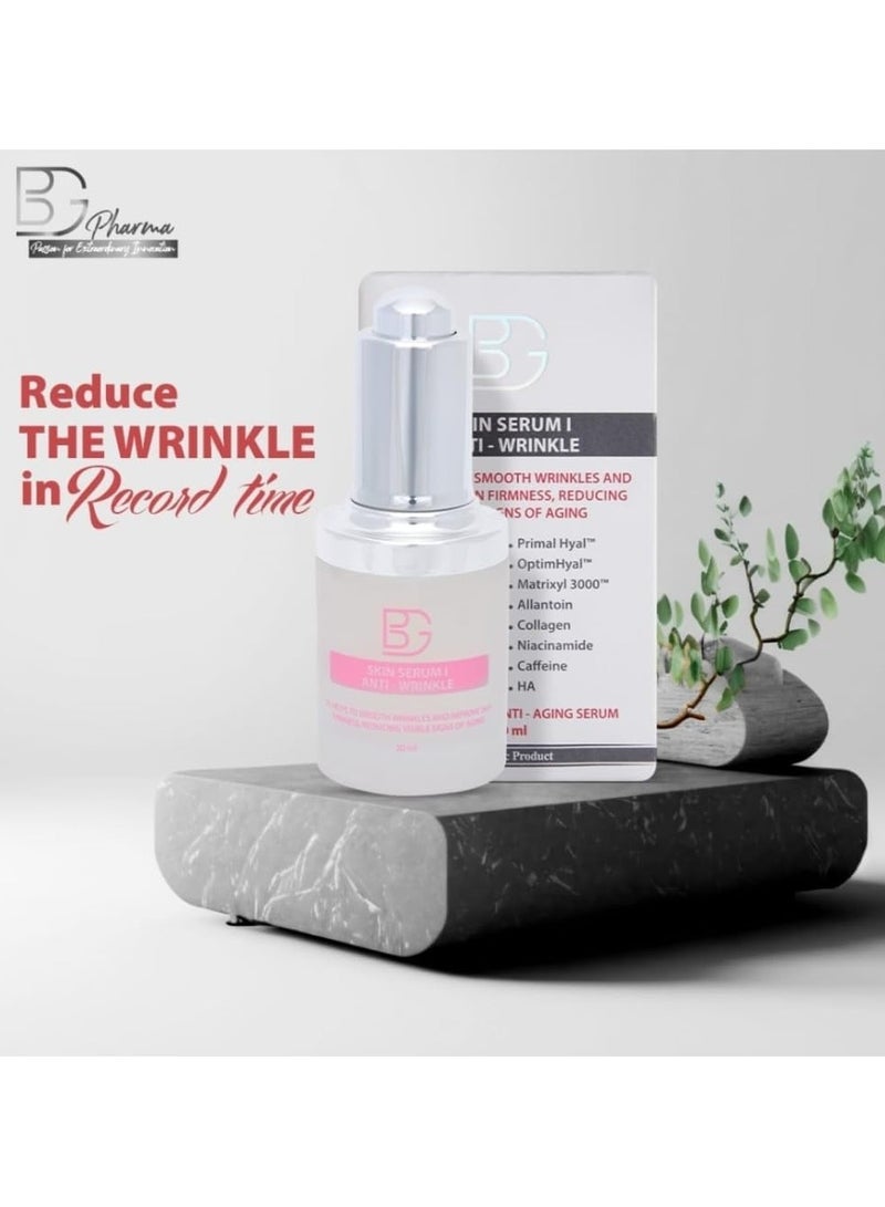 BG Skin Serum – Anti-Wrinkle Face Serum with Hyaluronic Acid, Collagen & Niacinamide – Hydrating & Firming Formula for Youthful Radiant Skin – 30ML - Image 3