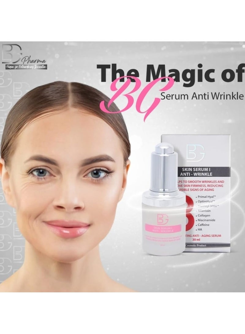 BG Skin Serum – Anti-Wrinkle Face Serum with Hyaluronic Acid, Collagen & Niacinamide – Hydrating & Firming Formula for Youthful Radiant Skin – 30ML - Image 4