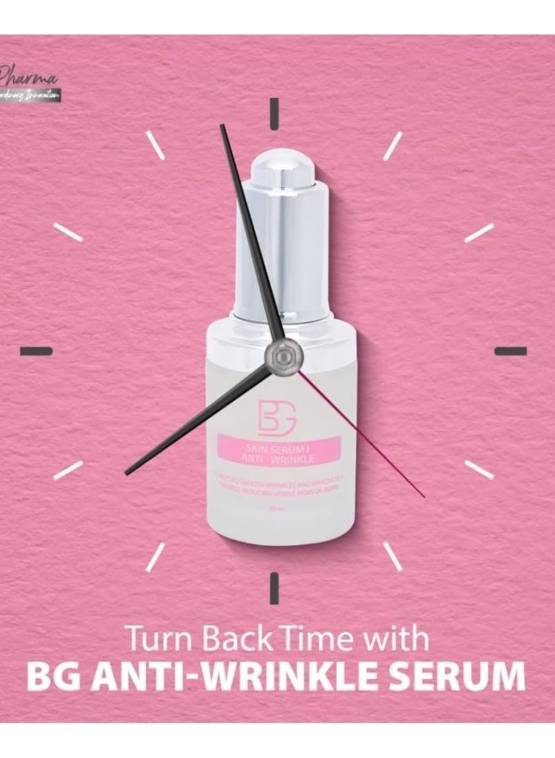 BG Skin Serum – Anti-Wrinkle Face Serum with Hyaluronic Acid, Collagen & Niacinamide – Hydrating & Firming Formula for Youthful Radiant Skin – 30ML - Image 2