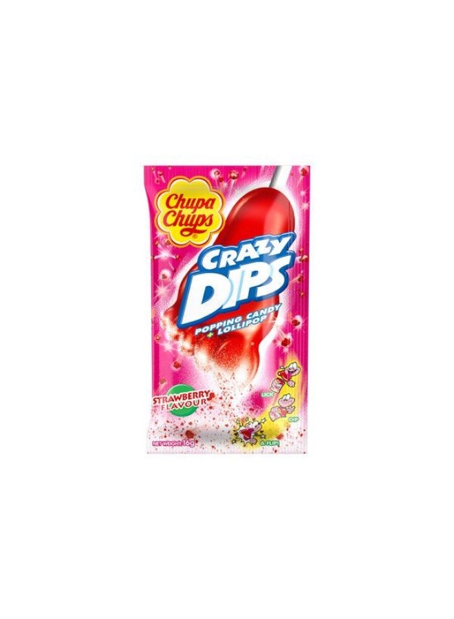 تشوبا تشوبس مصاصات تشوبا تشوبس كريزي ديبس بنكهة الفراولة 149 - Image 1