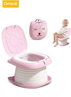 Ominii 2-in-1 Portable Toddler Travel Potty – Folding Potty Chair with Anti-Slip Base, Easy-to-Clean Disposable Bag System, Lightweight & Compact for Home, Car & Outdoor Use  - Image 5
