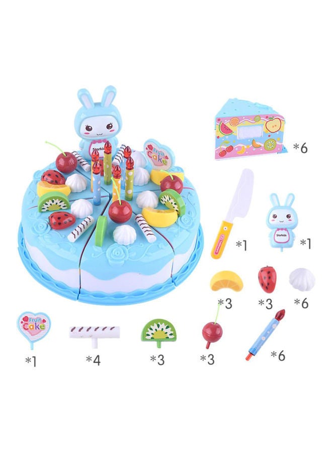 NIBEMINENT 37-Piece Cutting Birthday Party Cake Food Playset - Image 2