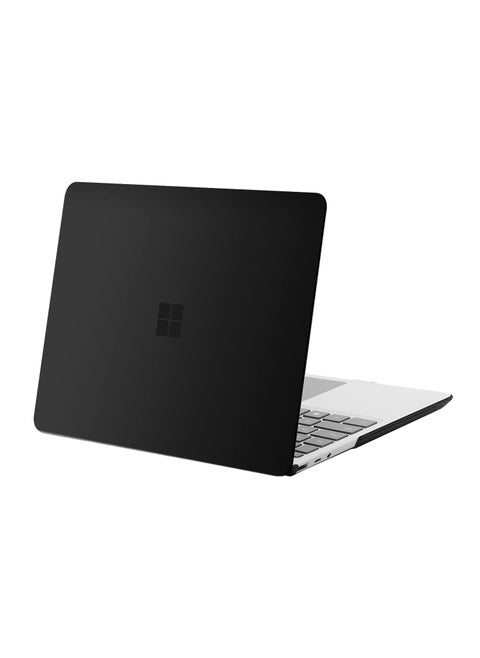 Case Only Compatible with Microsoft Surface Laptop Go 3/2/1 12.4 Inch 2023 2022 2020 Release (Models: 2013 1943) Protective Plastic Hard Shell Case Cover (Matte Black)