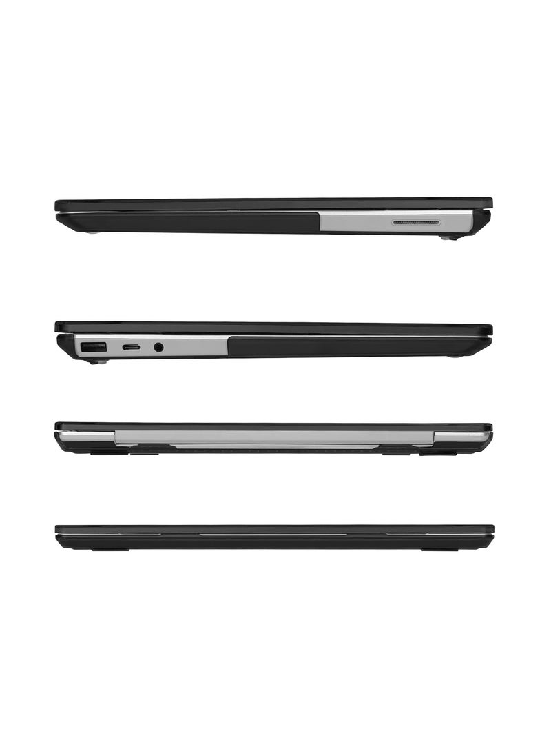 Generic - Case Only Compatible with Microsoft Surface Laptop Go 3/2/1 12.4 Inch 2023 2022 2020 Release (Models: 2013 1943) Protective Plastic Hard Shell Case Cover (Matte Black) - Image 1