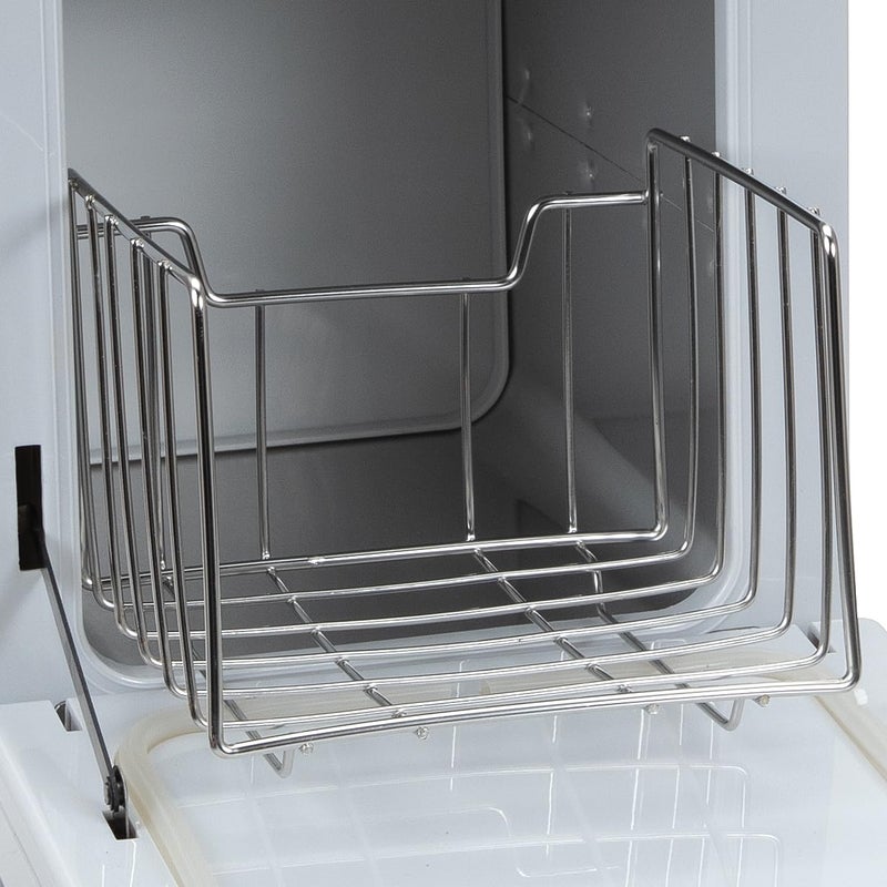 ForPro Professional Collection ForPro Warm & Cozy Hot Towel Warmer, Compact 5L Capacity Cabinet, Stainless Steel Rack, White - Image 5