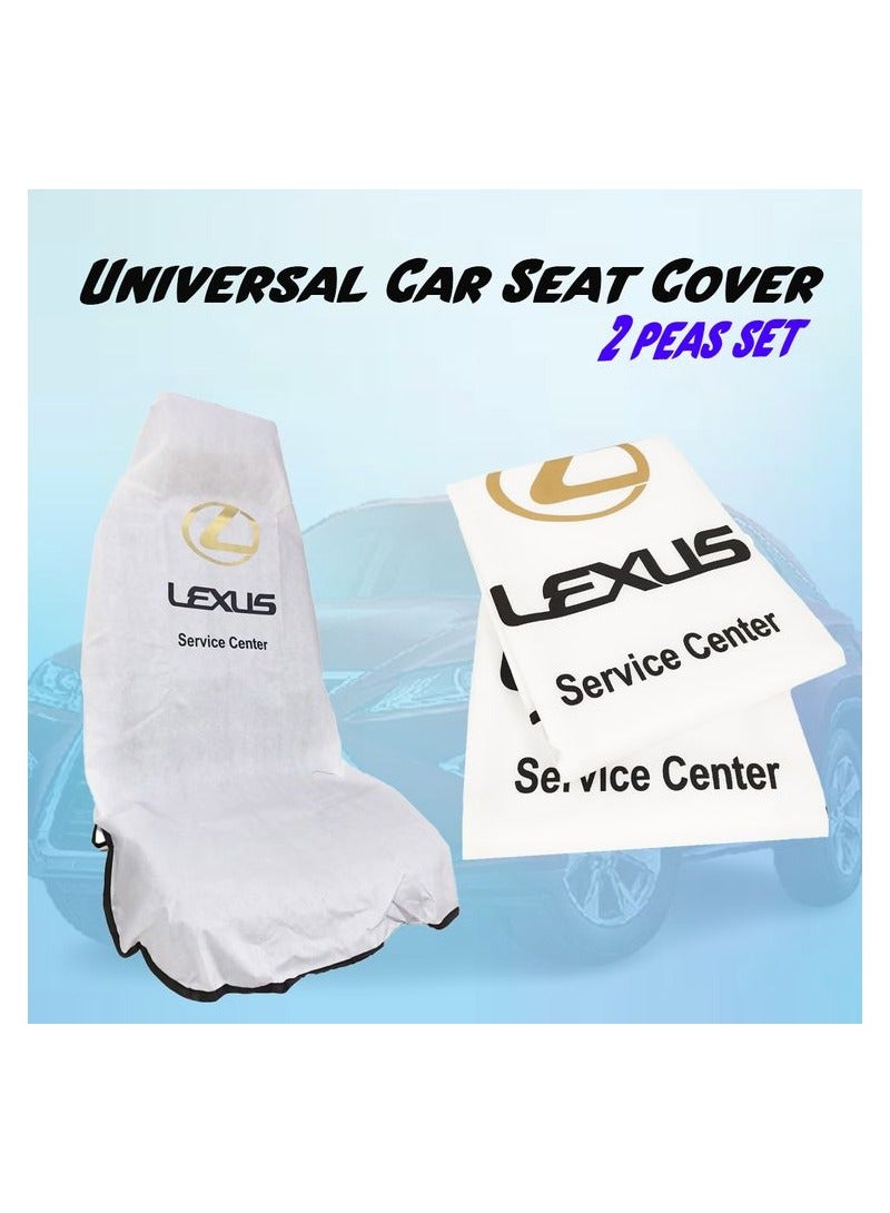 LEXUS Car Seat Cover, LEXUS Car Seat Dust Dirt Protection Cover, Extra Protection For Your Seat 2/pcs Set - Image 2