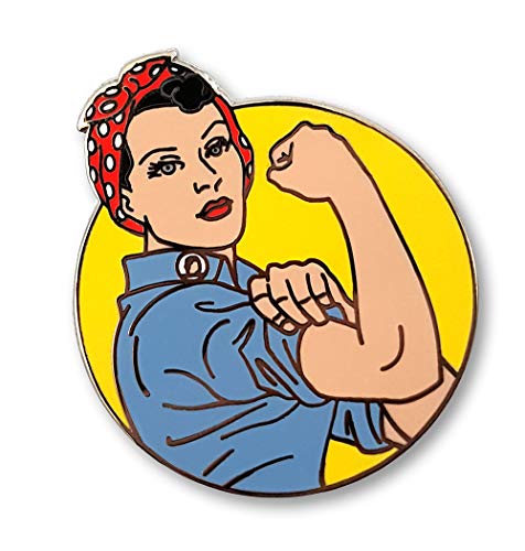 Pinsanity Rosie the Riveter Enamel Lapel Pin - Image 1