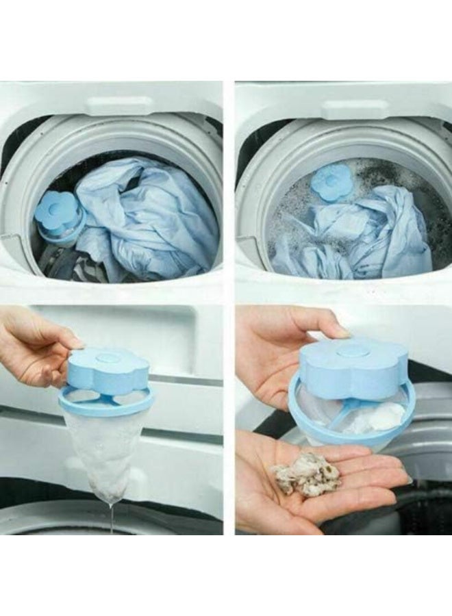 Floating Washing Machine Lint Filter (2-Pack) - Reusable Hair and Debris Catcher for Laundry - Image 3