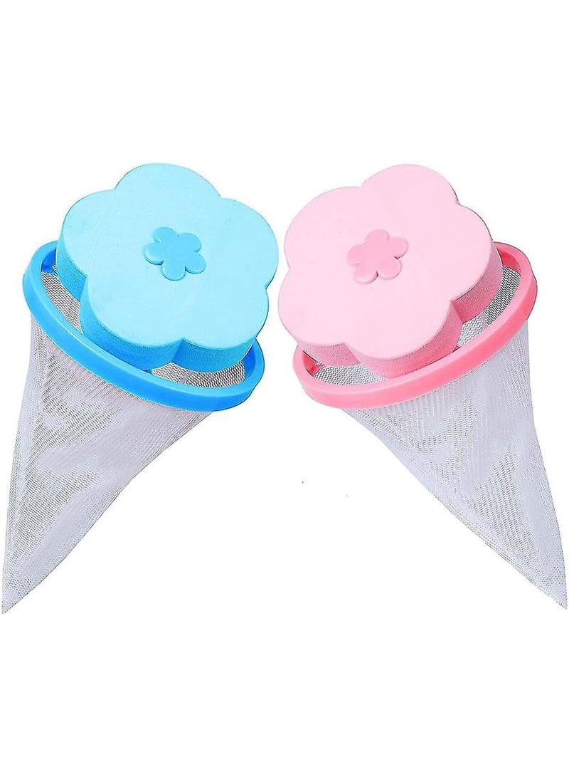 Floating Washing Machine Lint Filter (2-Pack) - Reusable Hair and Debris Catcher for Laundry - Image 1