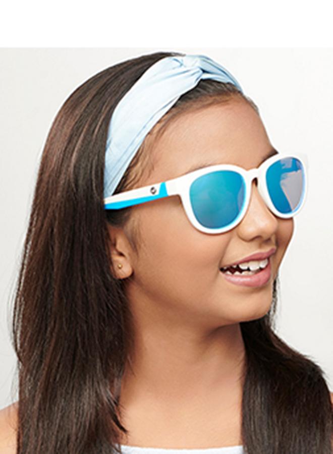 هوبر نظارات شمسية مستديرة بإطار كامل للأطفال من هوبر بواسطة لينسكارت، أحدث وأنيقة، حماية % من الأشعة فوق البنفسجية للأولاد والبنات عمر - سنة - Image 4