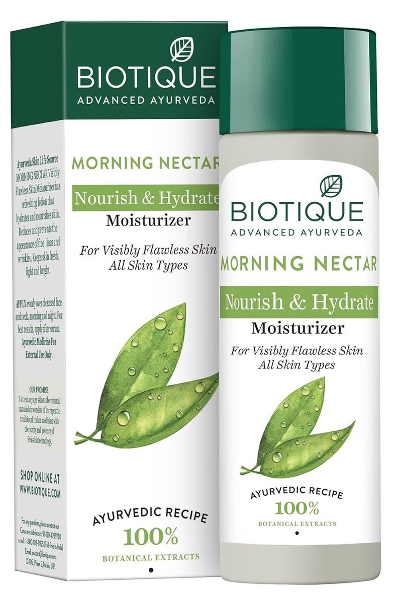 بيوتيك مرطب بيوتيك مورنينج نكتار للبشرة الخالية من العيوب l يمنع ظهور البقع الداكنة والرؤوس السوداء والشوائب l بشرة خالية من العيوب بشكل واضح l يغذي البشرة ويرطبها l جميع أنواع البشرة l 120 مل - Image 1