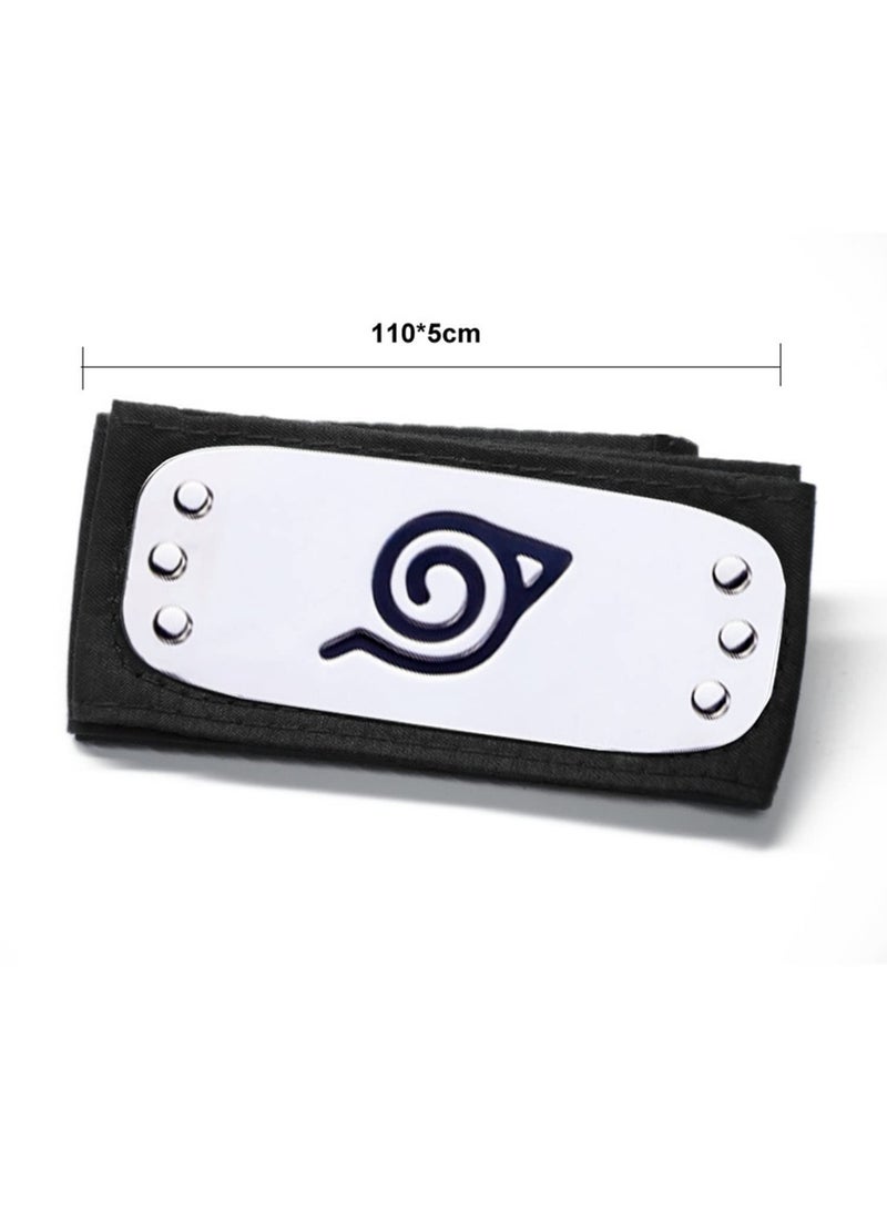 Anime Naruto Kakashi Cosplay Gloves Headband Neck Gaiter Set - Image 4
