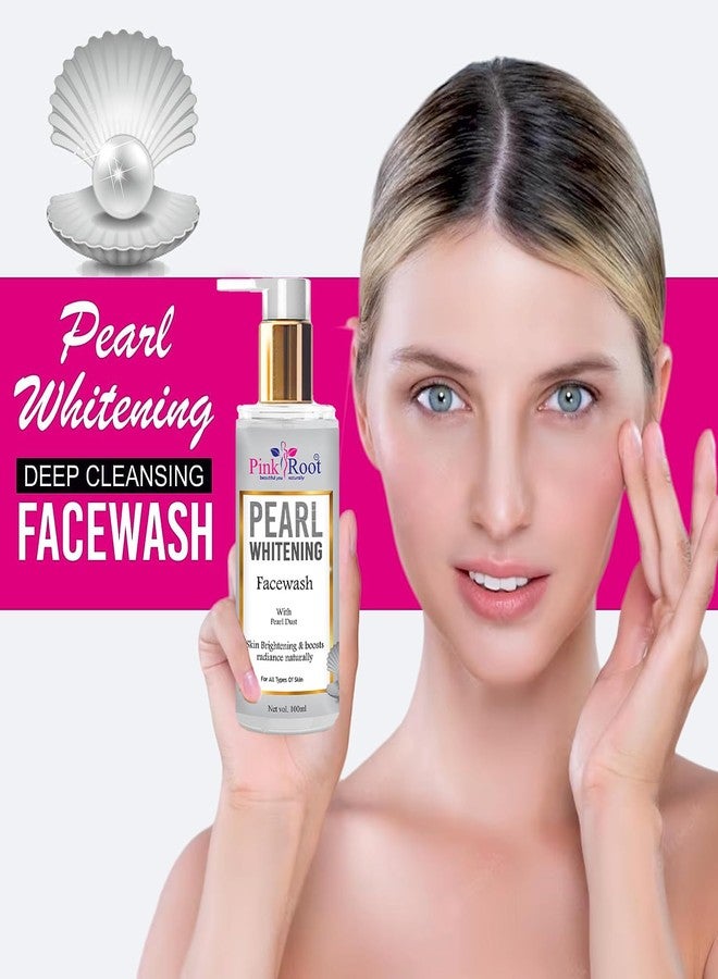 Pink Root Pearl Whitening Facewash 100ml Helps in Deep Cleansing Skin Whitening Facial Foam, Face Wash, for All Skin Types Face Wash Suitable for Unisex Daily Skin Care Routine - Image 3