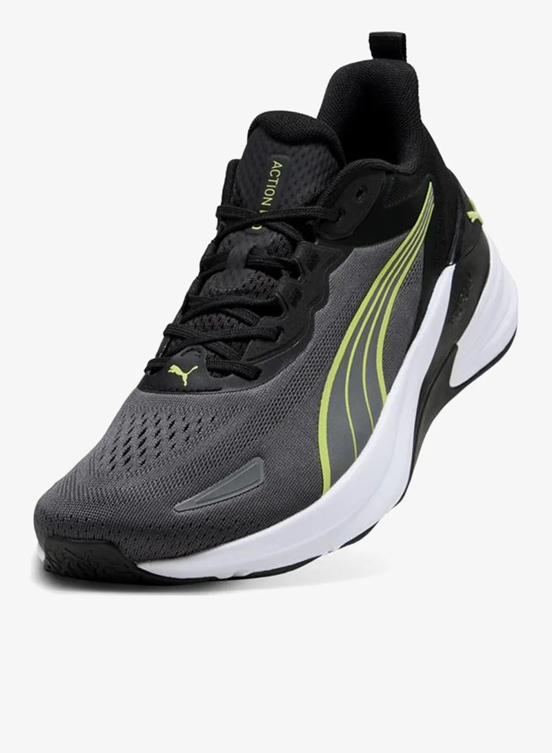 Puma PUMA Black-Cool Dark Gray-Sunny Lime Action Pro Training Shoes Unisex  | Best Price UAE