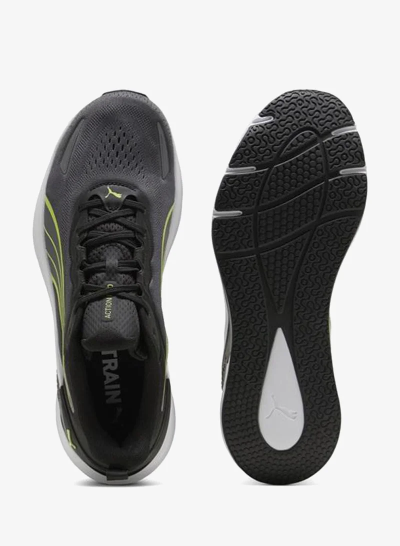 Puma PUMA Black-Cool Dark Gray-Sunny Lime Action Pro Training Shoes Unisex  | Best Price UAE