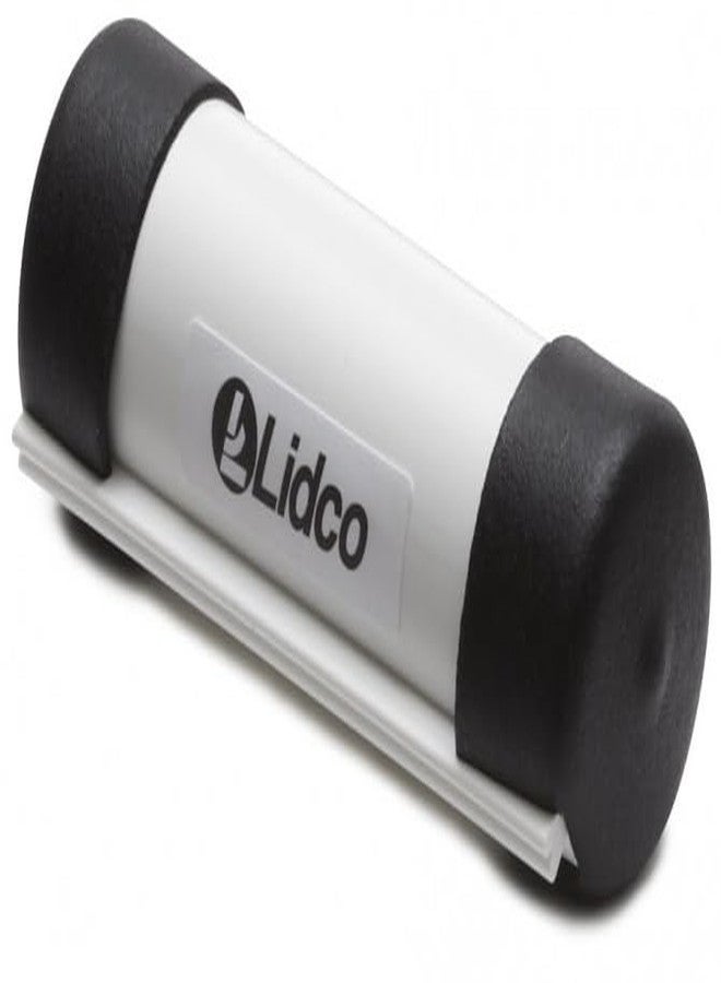 Rvinyl Lidco E.Z. Grip Squeegee Handle in Grey - 4" - Ergonomic Tubular Design - External Fins for Rigidity - Multipurpose Use Applications Tool - Image 1