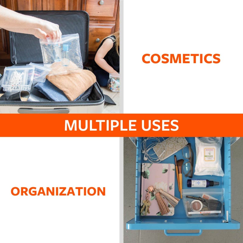 Full Circle Ziptuck Reusable Snack Bags - Multi-Use Leak-Free Food-Safe Storage Bags - BPA-Free - Set of 2  Cactus Party - Image 5