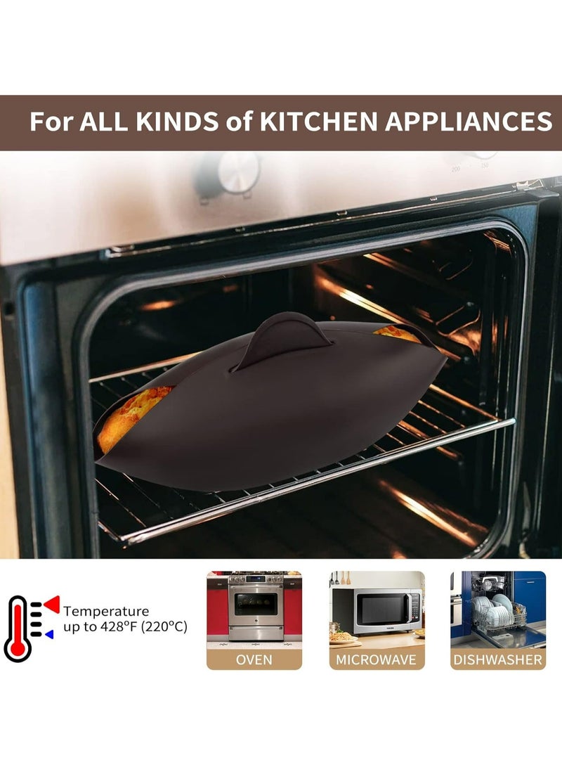 أوزيغالور وعاء خبز سيليكون، قالب خبز سيليكون، صانع خبز، صينية خبز غير لاصقة للخبز في الفرن - Image 2