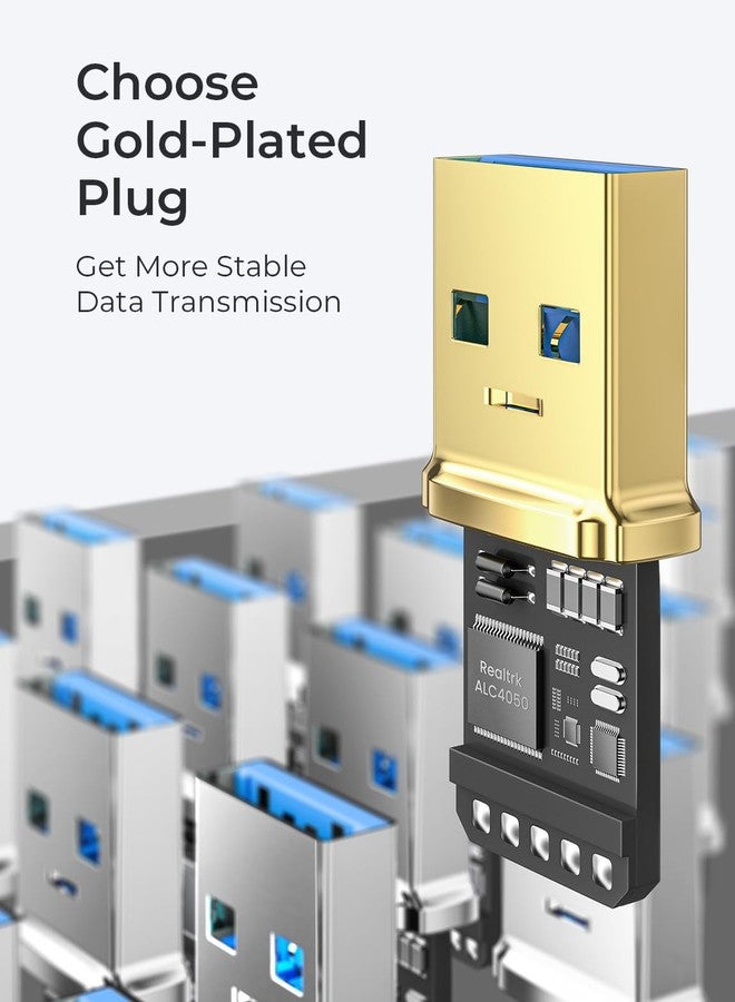 اينوب كابل تمديد USB من AINOPE، عبوة من قطعتين، عالي السرعة، USB 3.0، سلك تمديد من النوع A ذكر إلى أنثى، مصنوع من مادة مضفرة متينة، نقل بيانات سريع، متوافق مع لوحة مفاتيح USB، والماوس، وذاكرة الفلاش، رمادي، 1.5 قدم + 1.5 قدم - Image 4