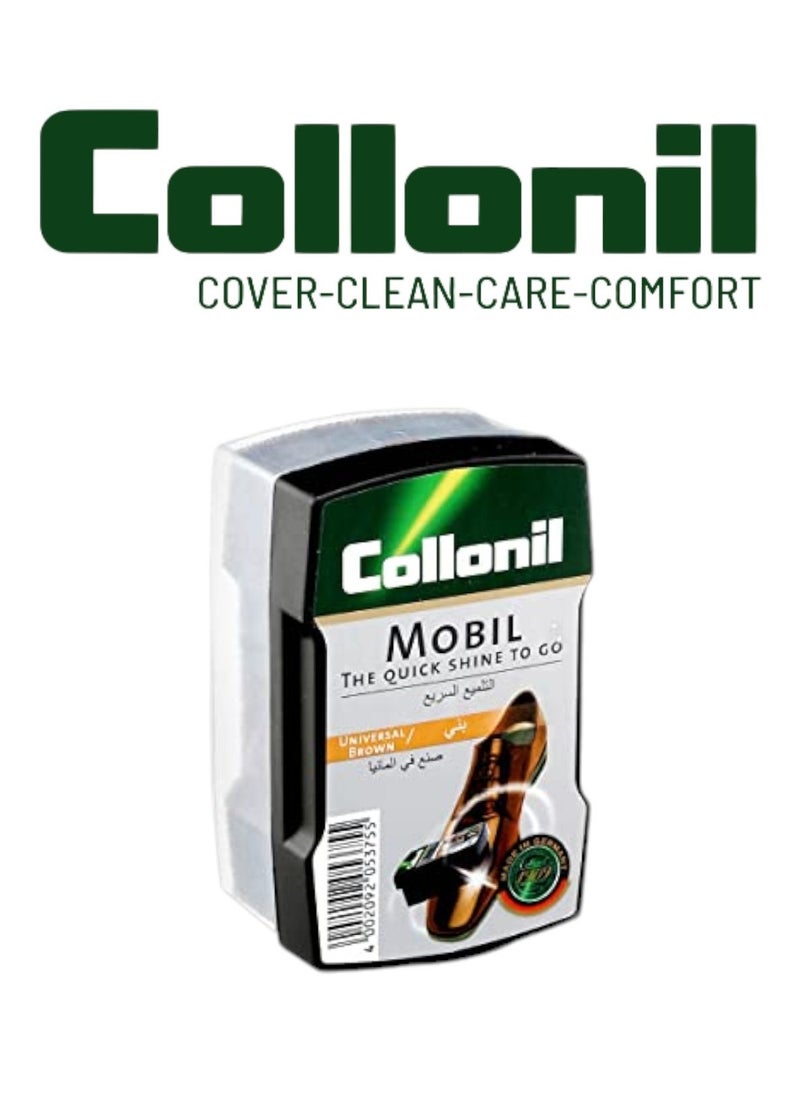 Collonil - Collonil Mobil Sponge Brown – Instant Shine & Color Revitalization for Leather - Image 1