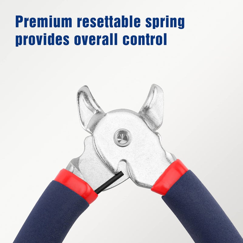 WORKPRO Hog Ring Pliers with 500 Pcs 3/4" Hog Rings, Galvanized Steel Hog Rings Perfect for Furniture Upholstery, Auto Upholstery, Plastic Meat & Sausage Casings - Image 5