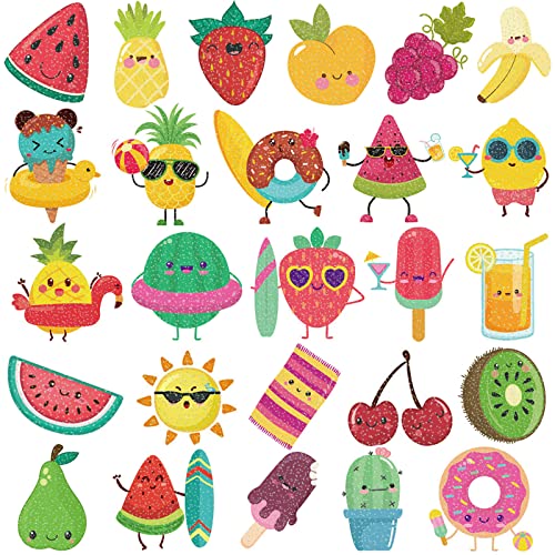 Ooopsiun Summer Glitter Fruit Temporary Tattoos for Kids  110 Glitter StylesWatermelon Strawberry Pineapple Tattoos Sticker for Boys Girls Birthday Party Favors