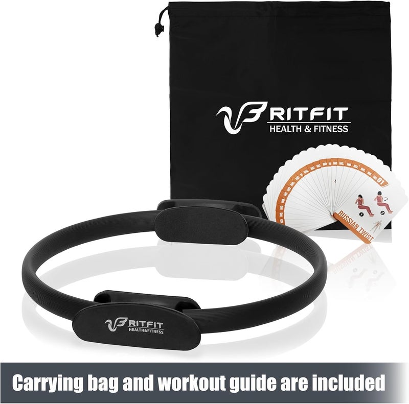 RitFit Pilates Ring Circle - 14 Inch Magic Fitness Circle for Toning Inner & Outer Thighs, Bonus Workout Guide Included - Image 5