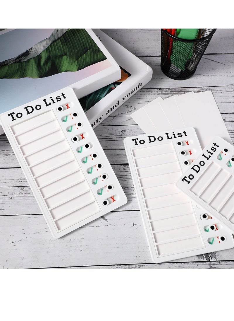 Chore Chart, Daily to Do List, Memo Checklist Board, Portable Detachable Planning Reminder Chart, DIY Home Check Items and Form Good Habit (4 Pcs)