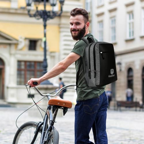 Kaaytee Zephyr Backpack Bag with 15.6 Inch Laptop Compartment, USB Charging Port & Organizer Pocket for Men Women Boys Girls- (grey) - Image 4