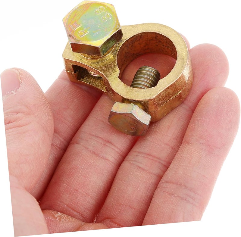 Vosarea 2pcs Truck Battery Clamp Thick Pure Copper Terminals Easy Install Car Battery Terminal Connectors - Image 4