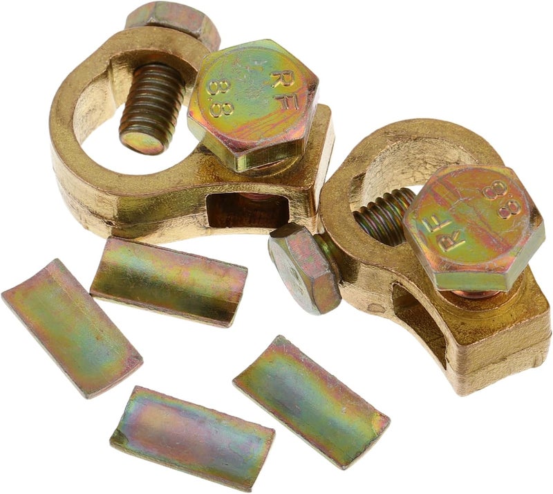 Vosarea 2pcs Truck Battery Clamp Thick Pure Copper Terminals Easy Install Car Battery Terminal Connectors - Image 1