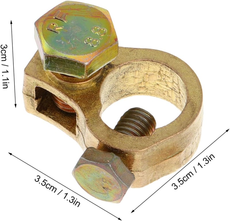 Vosarea 2pcs Truck Battery Clamp Thick Pure Copper Terminals Easy Install Car Battery Terminal Connectors - Image 2