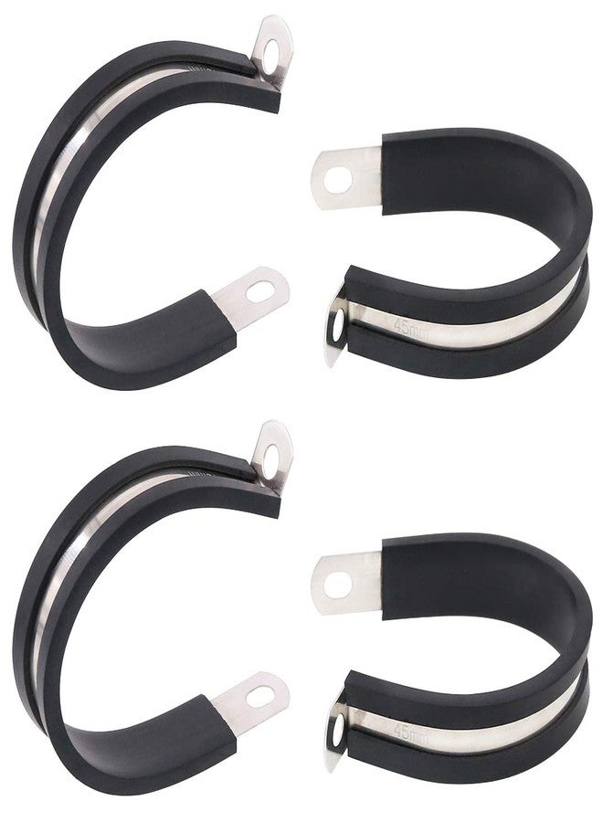 Keadic 20Pcs 1-3/4 Inch (45mm) Rubber Cushioned Insulated Clamps Stainless Steel, Metal Clamp, Tube Holder for Tube, Pipe or Wire Cord Installation - Image 1