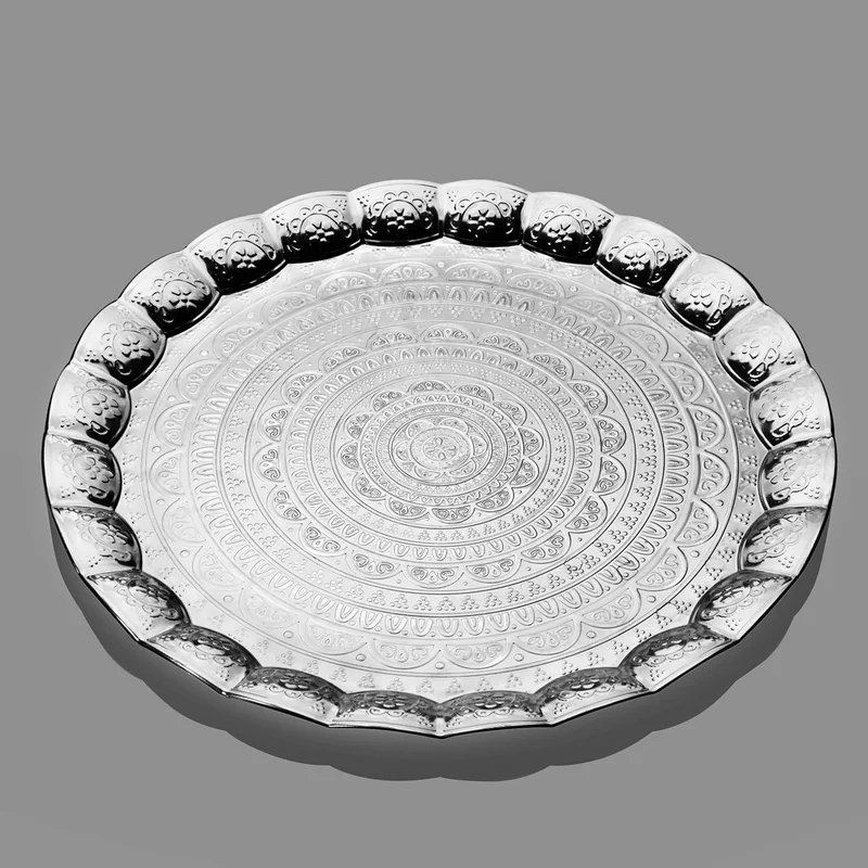 İhvan Online Ihvan Online Wavy Round Hair Tray for 6 People
