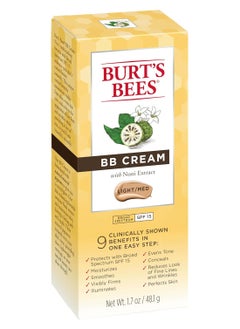 Burt's Bees Burt's Bees BB Cream With SPF 15, Broad-Spectrum Sunscreen Tinted Lotion for All Skin Types, 98.9 Percent Natural Origin Skin Care, Light to Medium, 1.7 oz. Tube  - Image 2