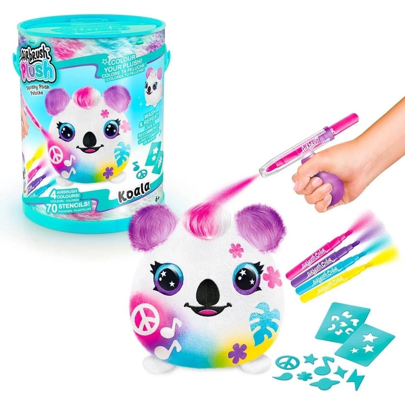 Canal Toys - Airbrush Plush Squishy Unicorn Paint Can with Stickers and Accessories - OFG266 - Image 5