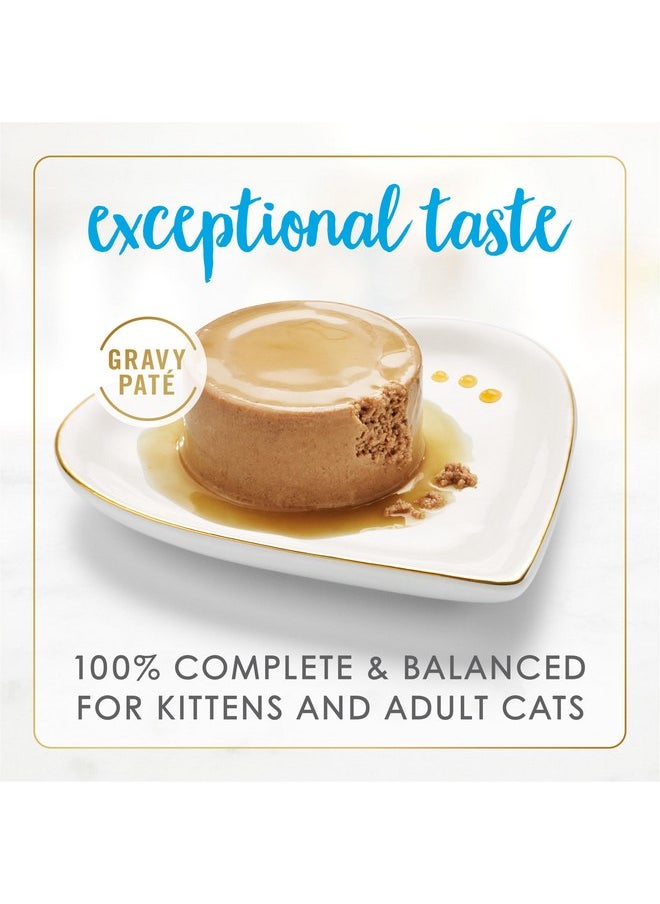 فانسي فيست - طعام القطط الرطب من Purina Fancy Feast Gravy Lovers Ocean Whitefish and Tuna Feast Pate في صلصة طعام القطط الرطبة - (عبوة من 24 قطعة) علب سعة 3 أونصات - Image 1