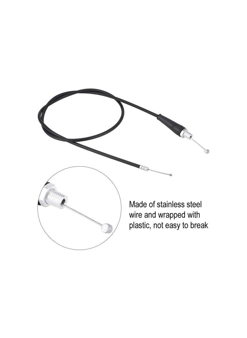 Generic - Throttle Cable For Pit Bike, 110cm Straight Head Motorcycle Throttle Oil Cable Line with Protective Inner Sleeve for Pit Dirt Motor Trail Bike Motocros(M10) - Image 1