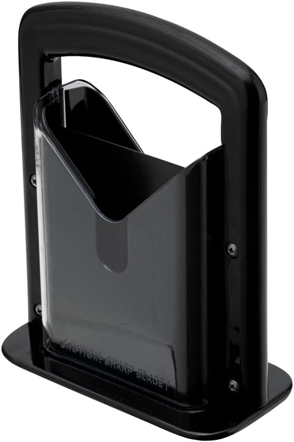 Restaurantware Met Lux 7 x 35 x 9 Inch Bagel Slicer 1 Commercial Bagel Cutter  BuiltIn Safety Shield Safe and Easy To Use Black Stainless Steel Universal Slicer NonStick and Serrated Blade - Image 2