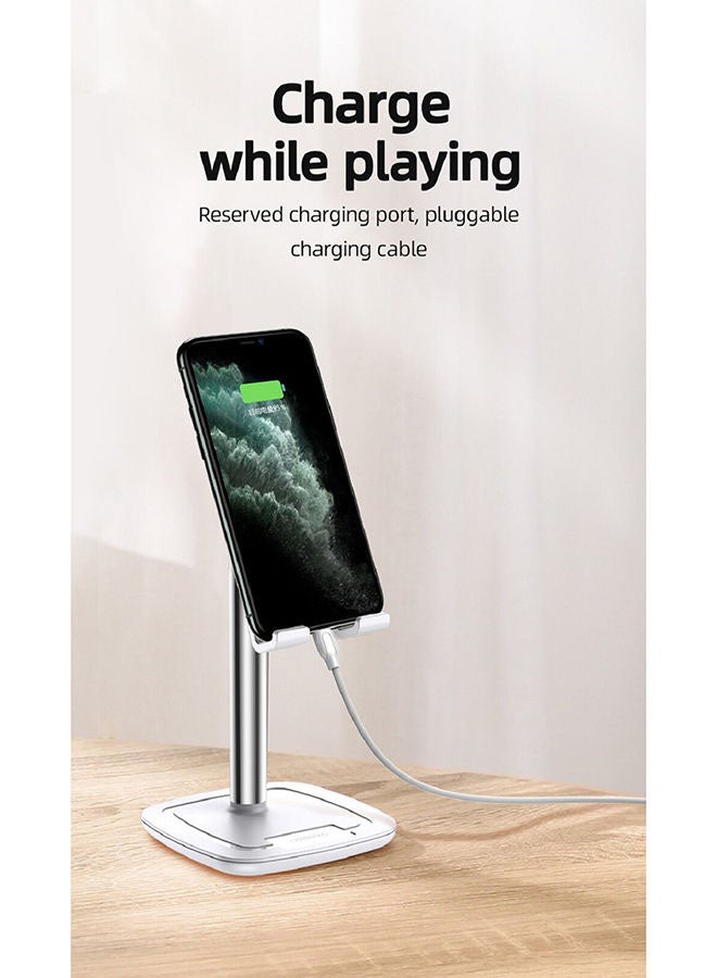 JOYROOM Portable Adjustable Height Mobile Phone Mount White - Image 4
