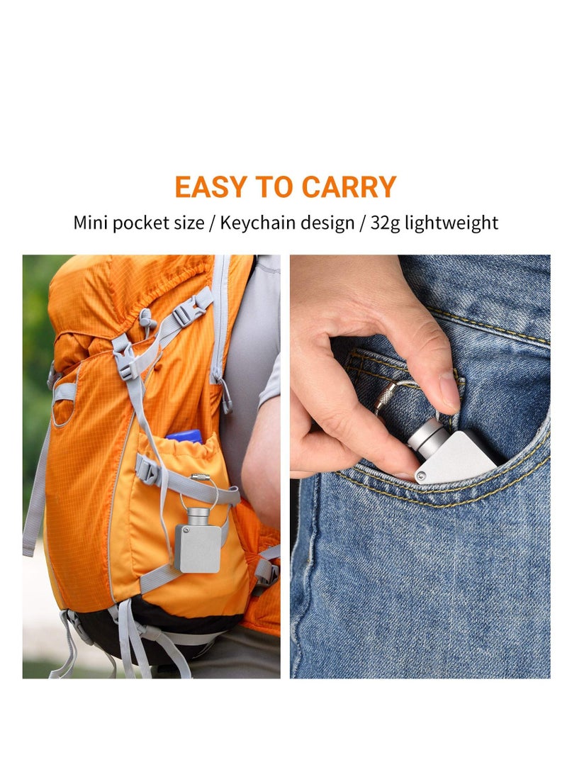 SYOSI - Mini Pill Splitter,  Keychain Pill Cutter Ever with Sharp Metal Blade, Portable Pill Slicer Pill Storage Container for Home, Travelling, Office, On Business - Image 1