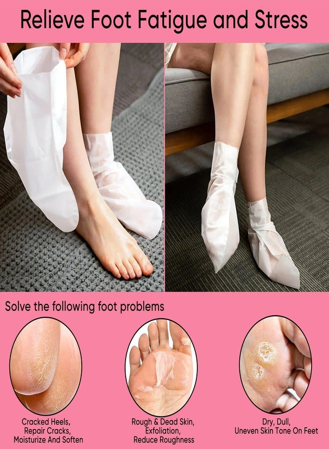 Berlaney Peach Foot Peeling Mask 3 Pairs, Exfoliator for Cracked Heels & Callus - Image 4